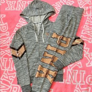 PINK Grey Super Bling Set